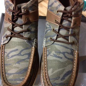 Sun + Stone Men's Kohen Camo Printed Lace Up Chukka Boots 11.5M New in Box